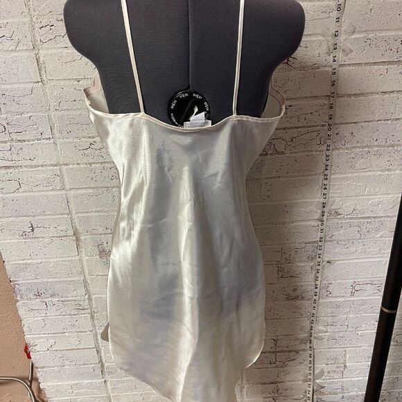 Fantasies Vintage Pink White Floral Slip Nightie Medium - Picture 6 of 10